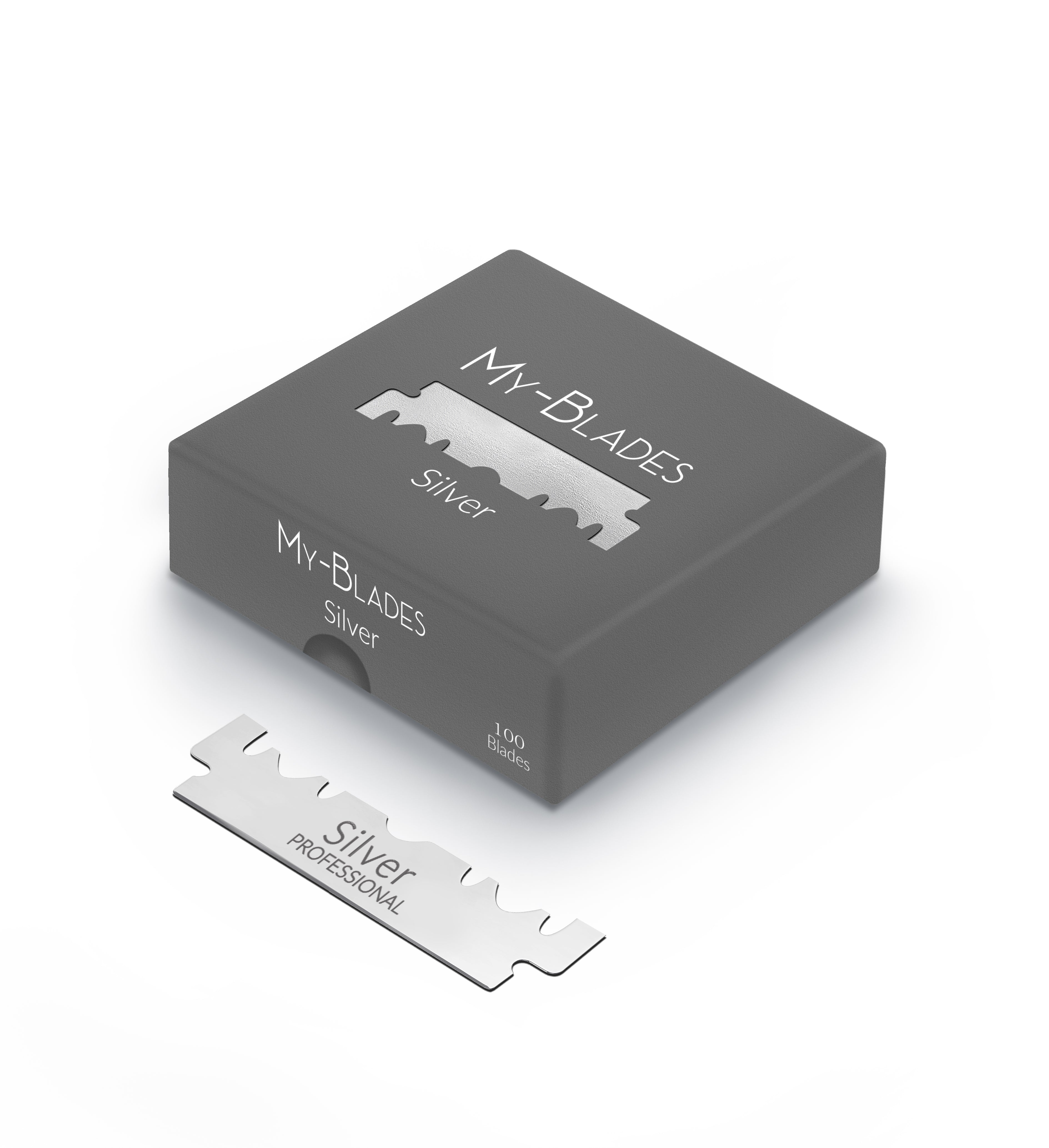 Silver - Single Edge Razor Blades - 100pcs